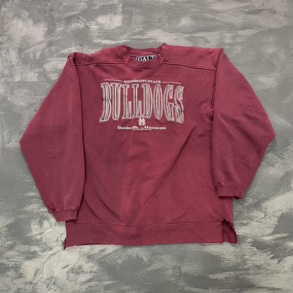 vintage Mississippi State Bulldogs shirt mens xl Red 1990s NCAA Galt